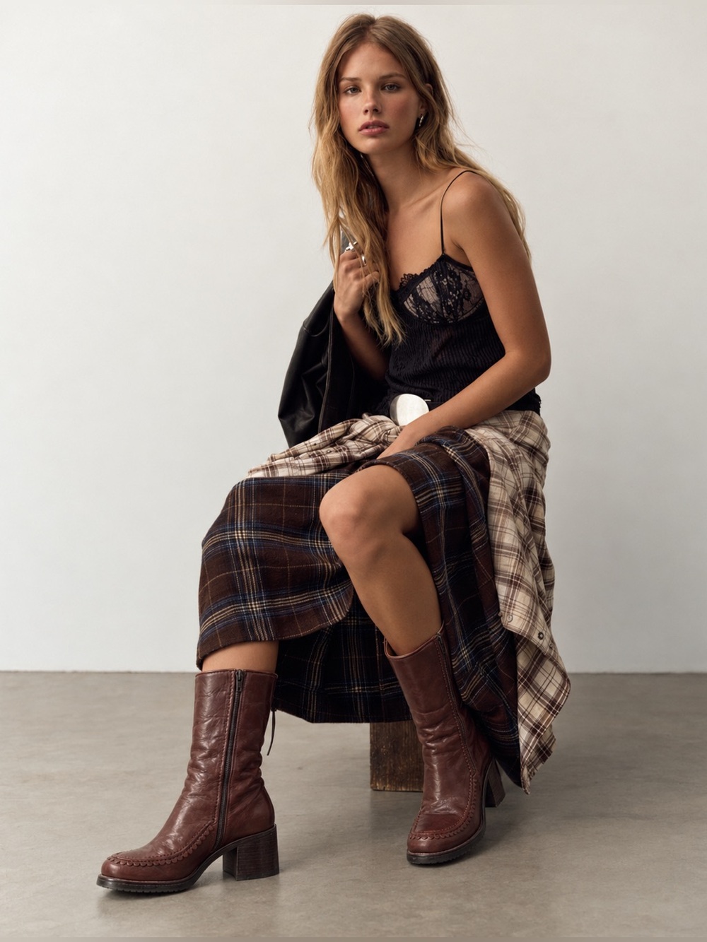 Homers Artisan Brown Leather Mid-Calf Boots Made in Spain